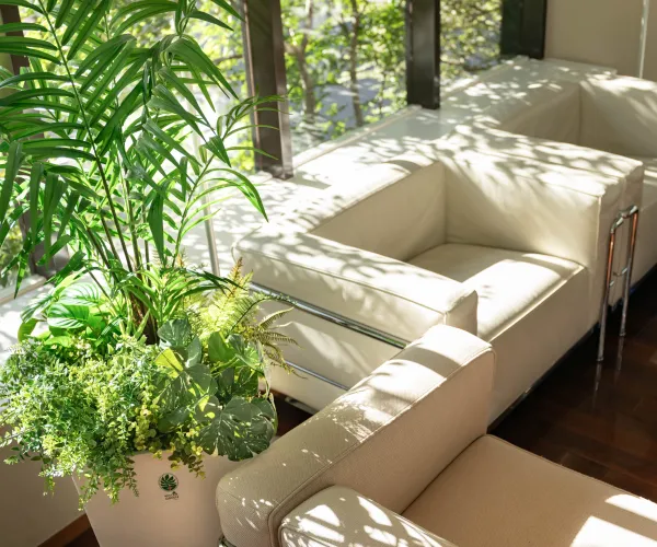 カバーを取り外す様子